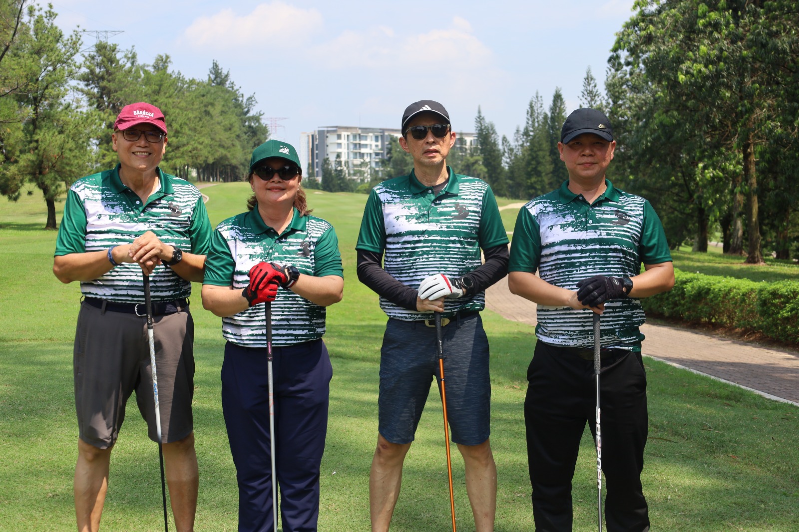 Golf course with bag